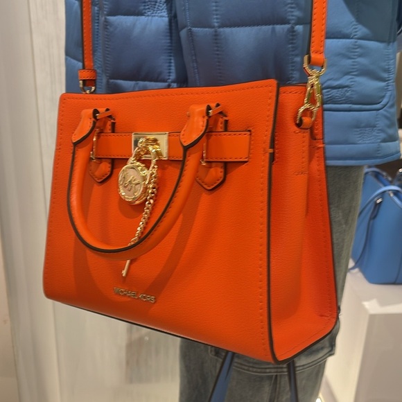 Michael Kors Hamilton Small Satchel Shoulder Crossbody Bag 
Poppy 
NWT - Picture 5 of 16